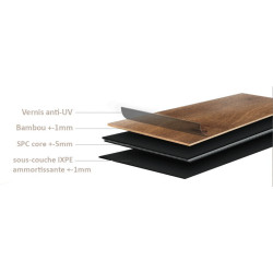 Parquet vertical en bambou - FLEXIBAM CLICK BAMBOOTOUCH