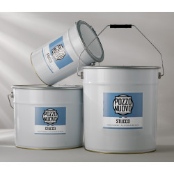 Stucco naturel à la chaux en pâte - 36 Brun acajou POZZO NUOVO