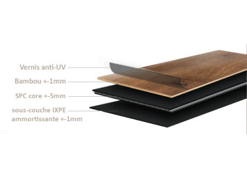 Parquet Bamwood en bambou - FLEXIBAM CLICK BAMBOOTOUCH