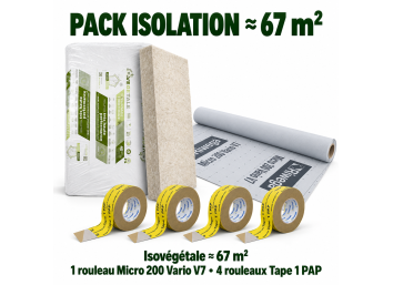 Pack isolant végétale - 67 m²