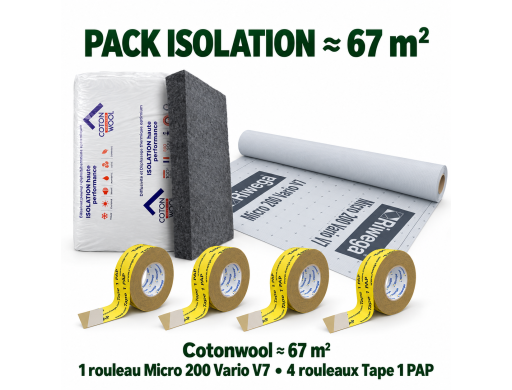 Pack isolant textile - 67 m²