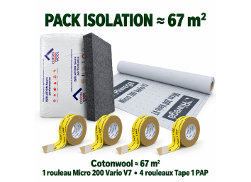 Pack isolant textile - 67 m²