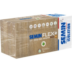 Panneaux d'isolant en fibres de bois - FLEX+ SEMIN
