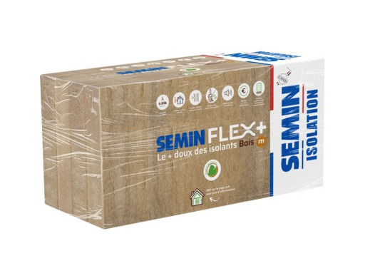 Panneaux d'isolant en fibres de bois - FLEX+ SEMIN
